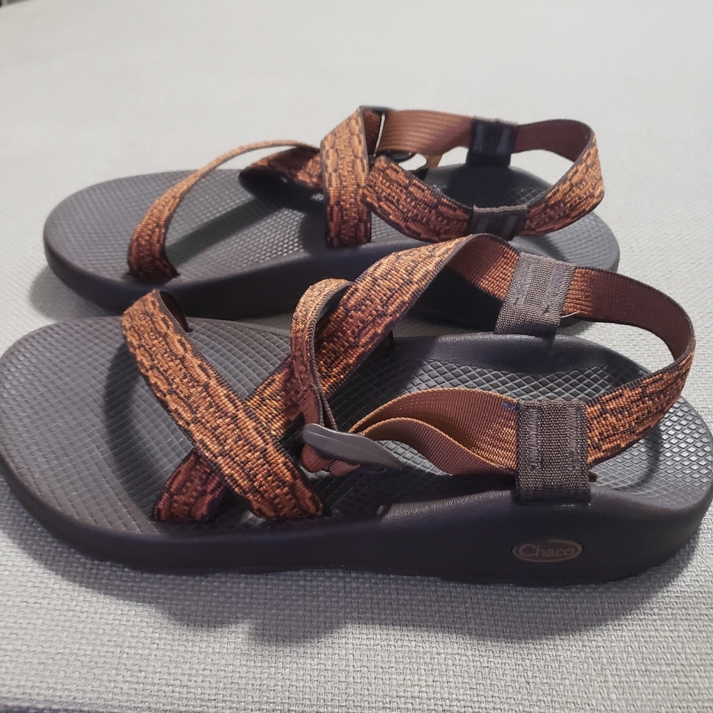 Chaco Men's Classic Performance footwear Outdoor Brown Hiking Sandal Shoes Sz 13 - Picture 4 of 15